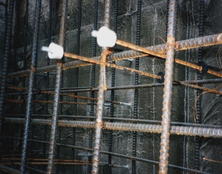 Different material penetration areas
